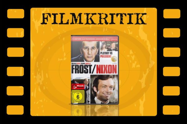 Filmkritik Frost/Nixon mit DVD Cover in Filmstreifen