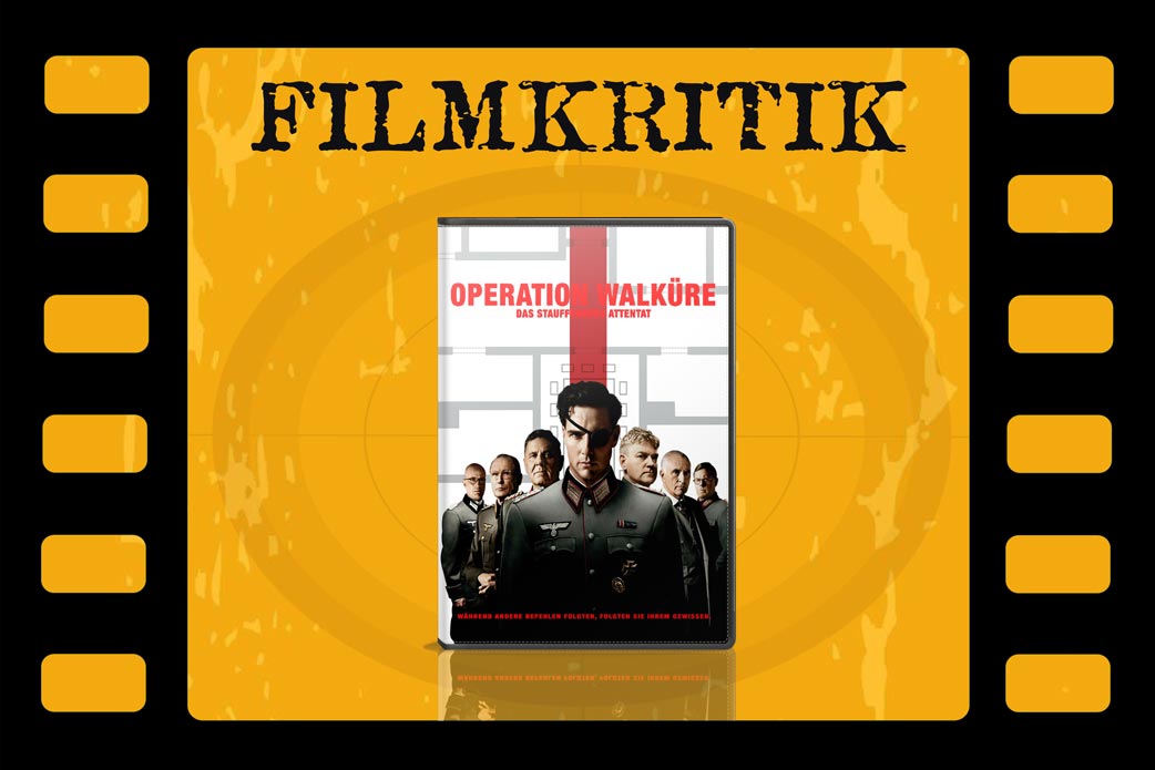 Filmkritik Operation Walküre mit DVD Cover in Filmstreifen